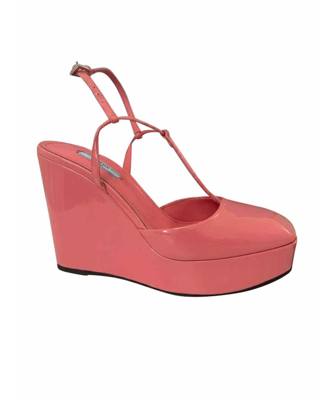 PRADA Розовые туфли из лакированной кожи, фото 1