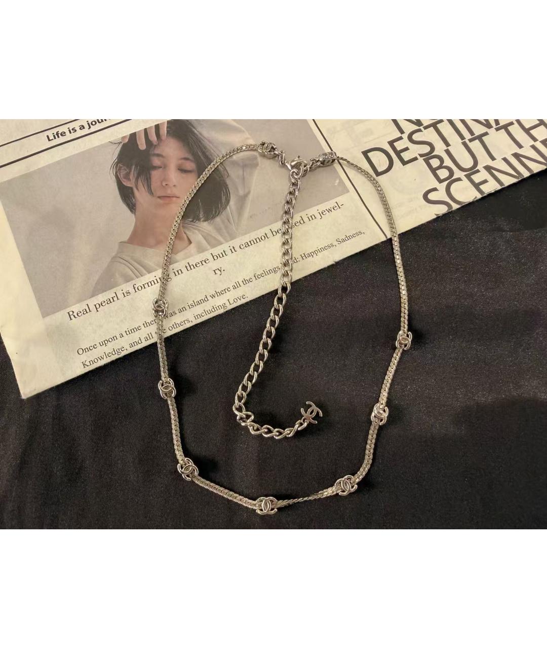 CHANEL Золотое металлическое колье, фото 3