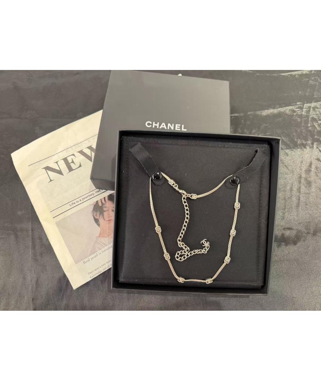 CHANEL Золотое металлическое колье, фото 2