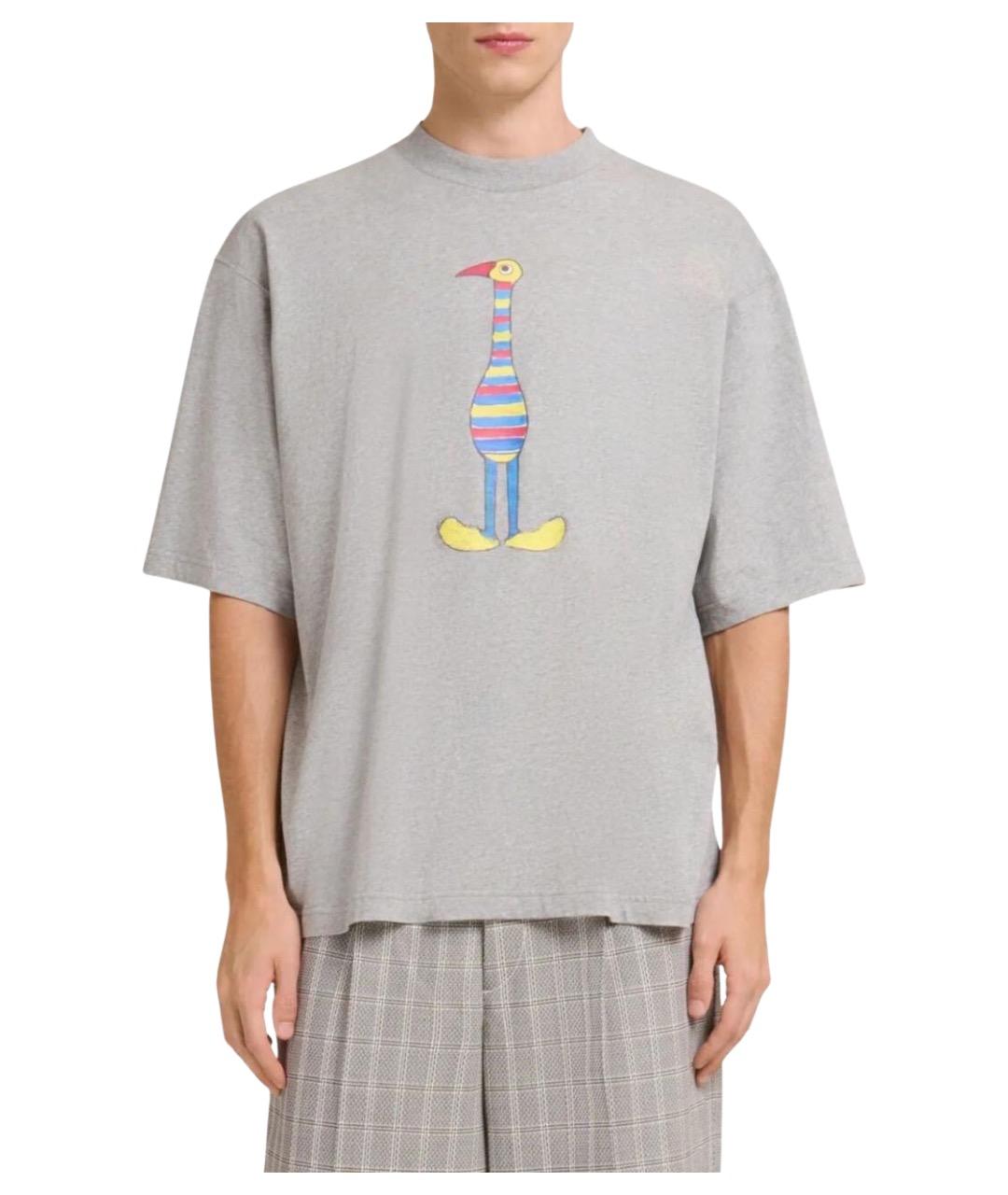 MARNI Серая хлопковая футболка, фото 1