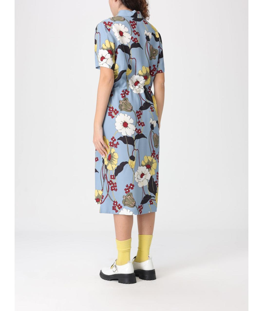 MARNI Голубое повседневное платье, фото 2