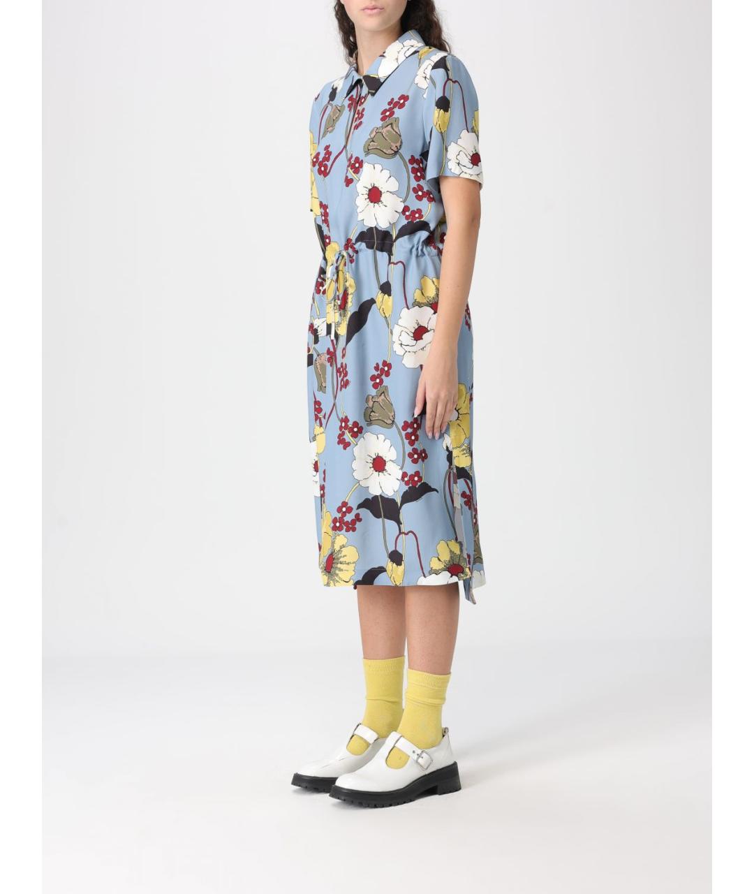MARNI Голубое повседневное платье, фото 3