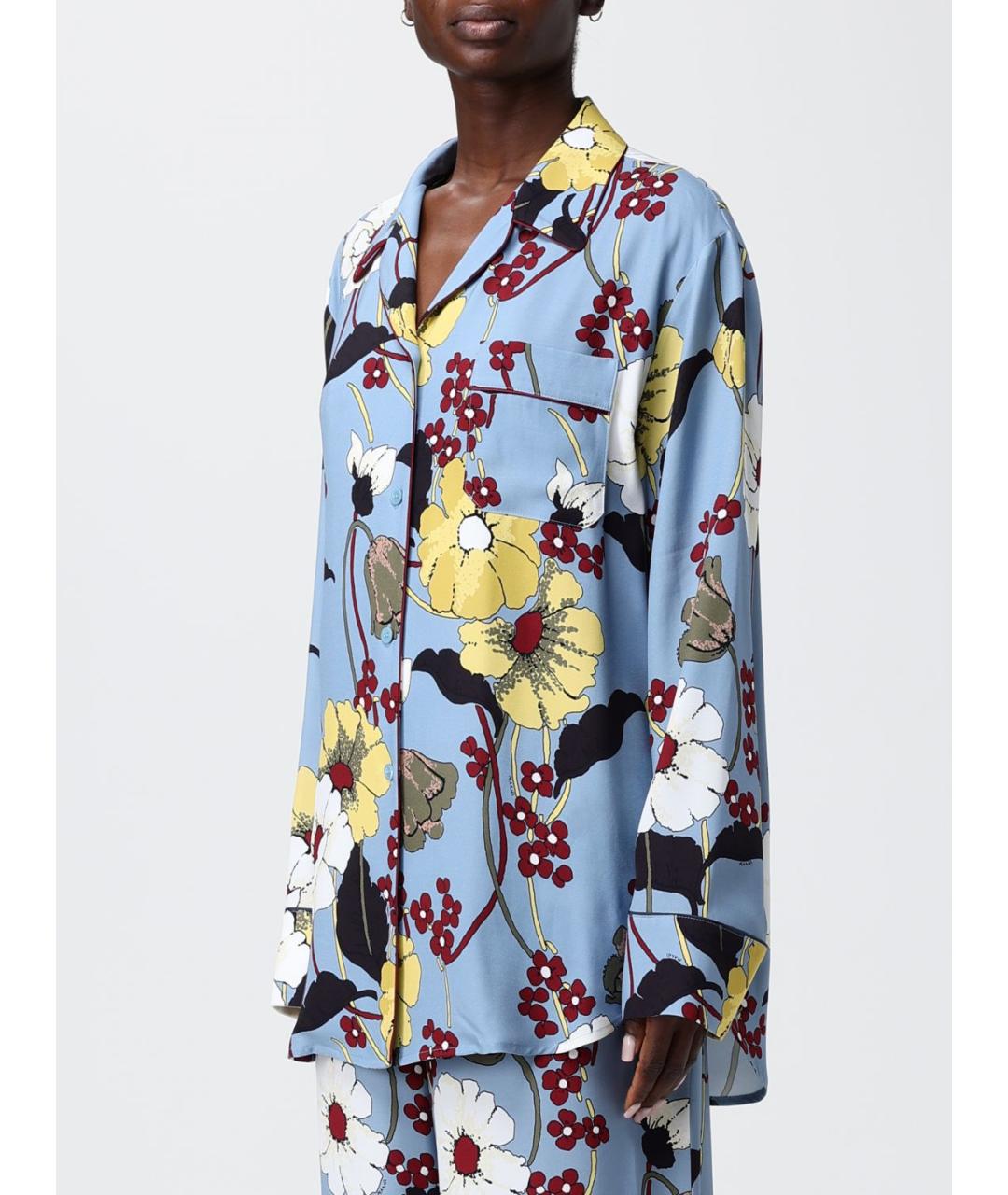 MARNI Голубая вискозная рубашка, фото 4