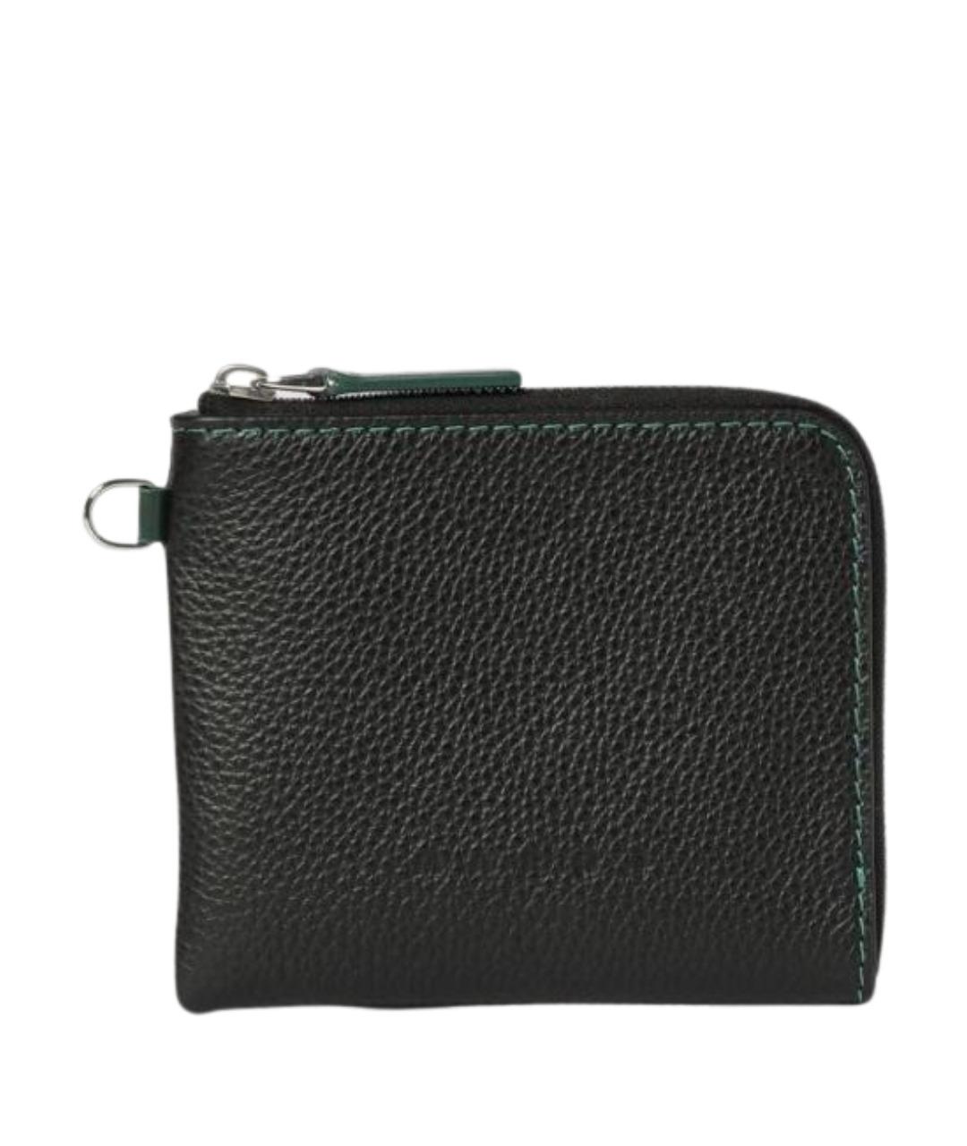 MARNI Черный кожаный кошелек, фото 1