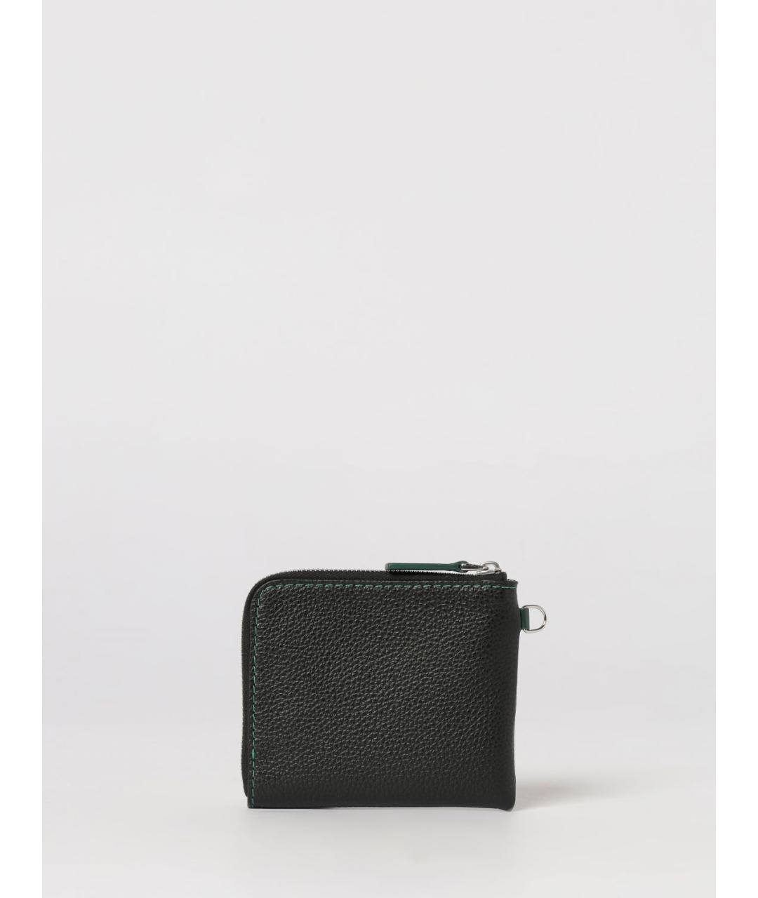 MARNI Черный кожаный кошелек, фото 3