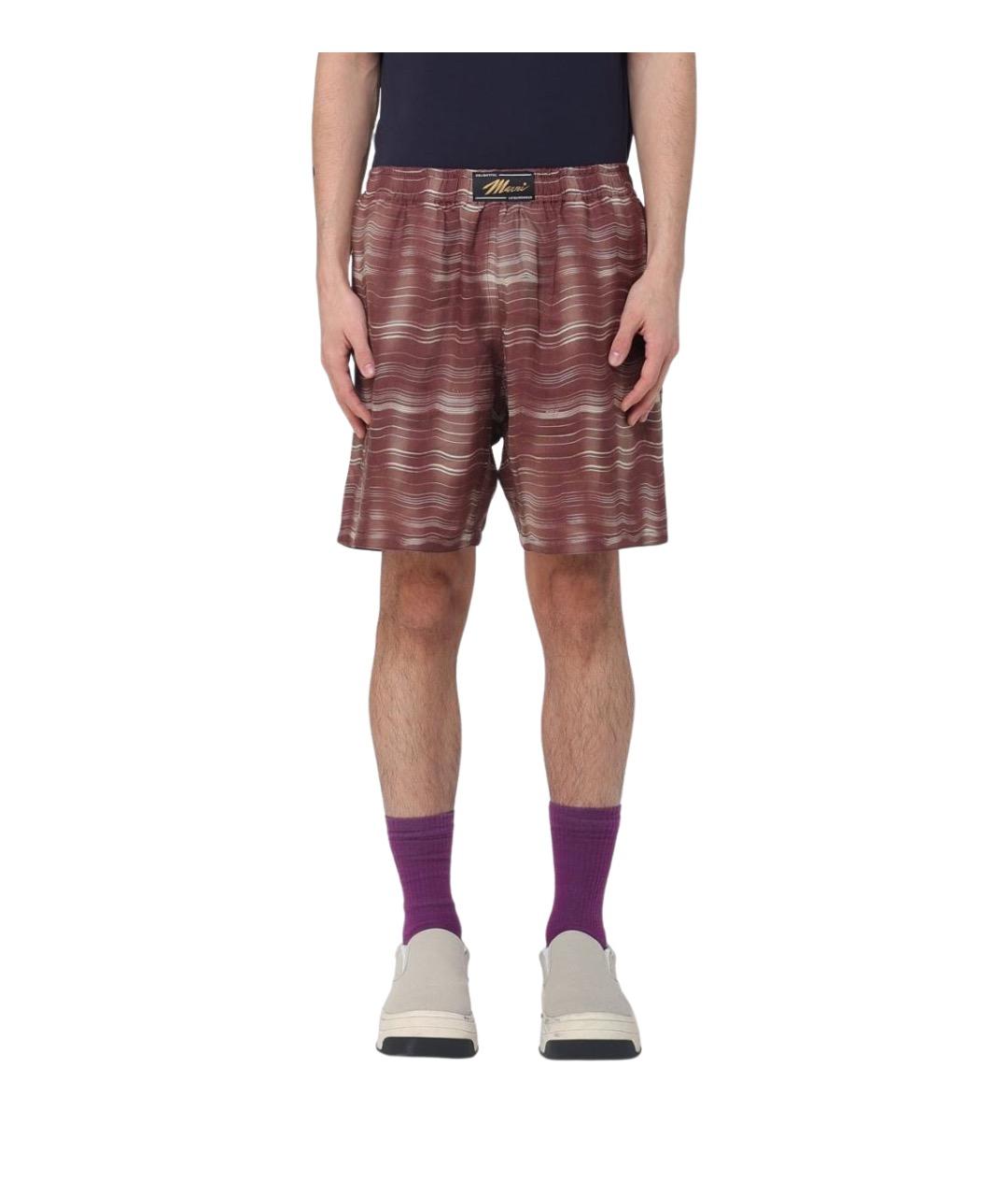 MARNI Коричневые шорты, фото 1