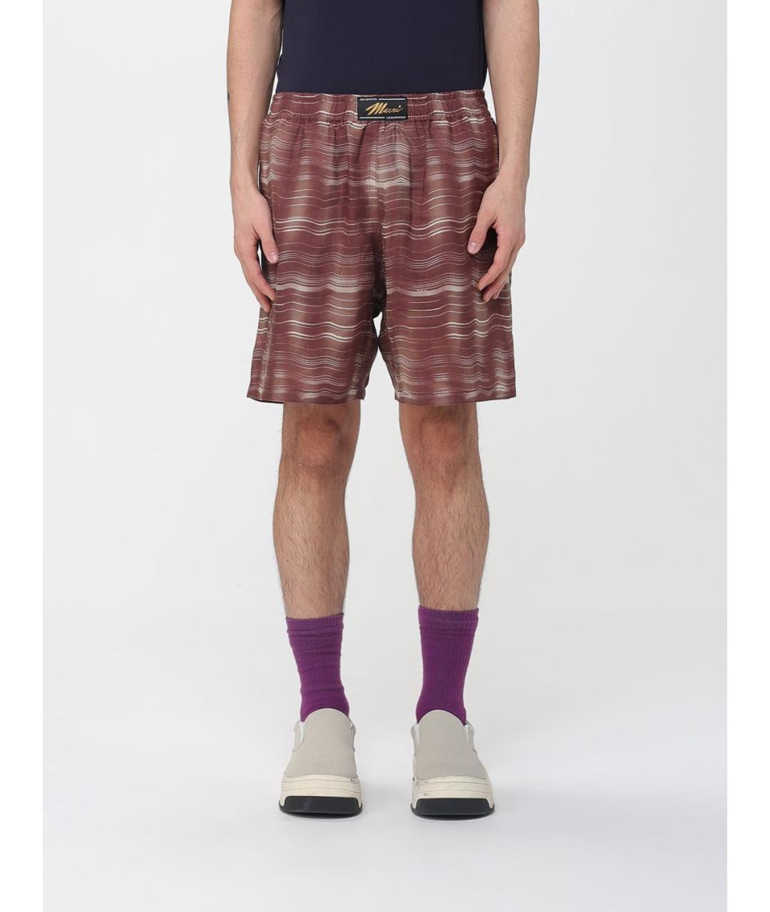 MARNI Коричневые шорты, фото 6