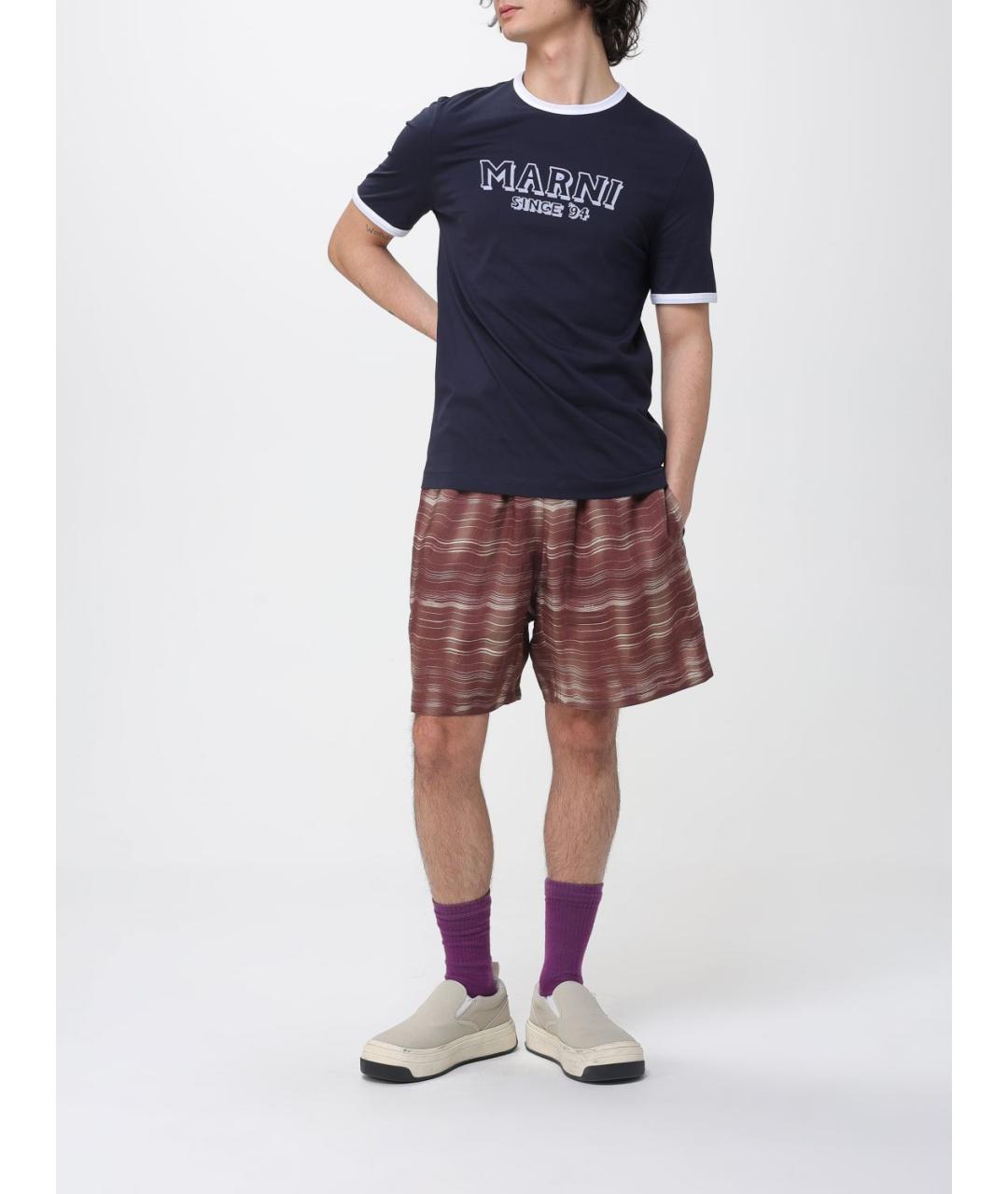 MARNI Коричневые шорты, фото 2