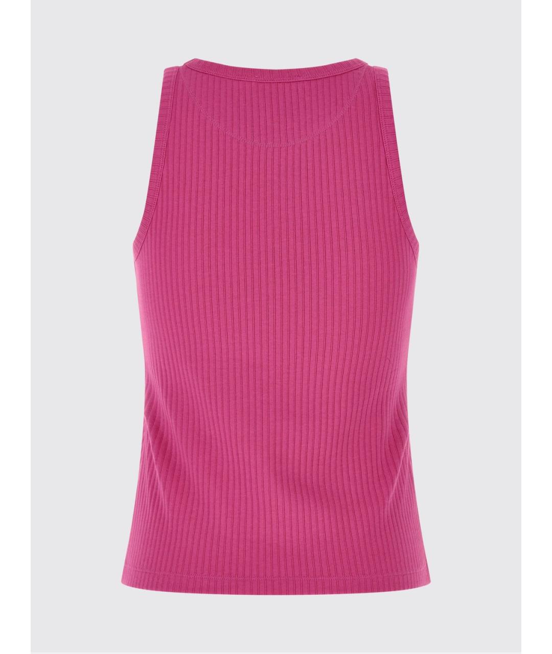 MARNI Фуксия хлопковая майка, фото 3