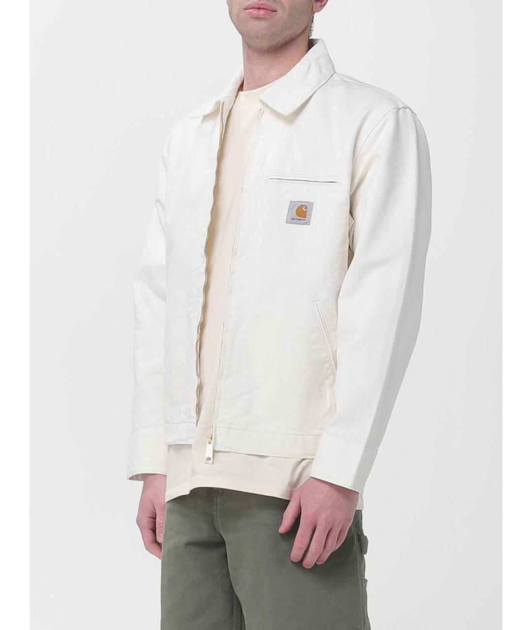 CARHARTT WIP Белая хлопковая куртка, фото 3
