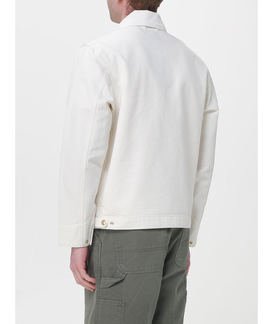 CARHARTT WIP Белая хлопковая куртка, фото 2