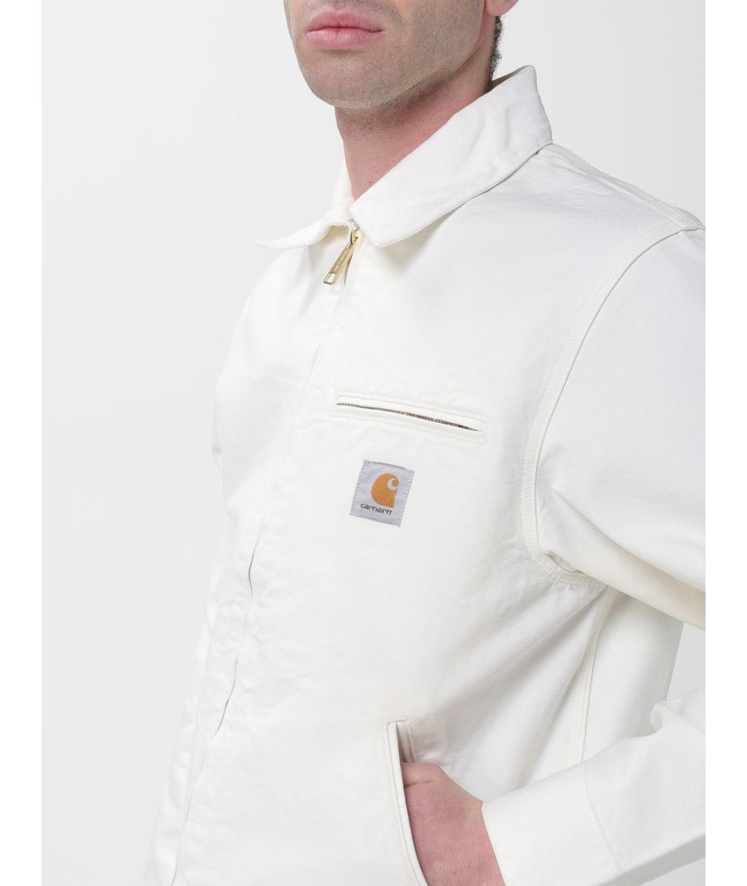 CARHARTT WIP Белая хлопковая куртка, фото 4