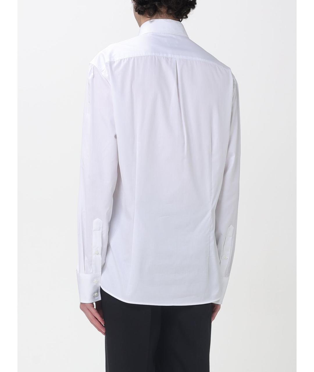BRUNELLO CUCINELLI Белая хлопковая классическая рубашка, фото 3