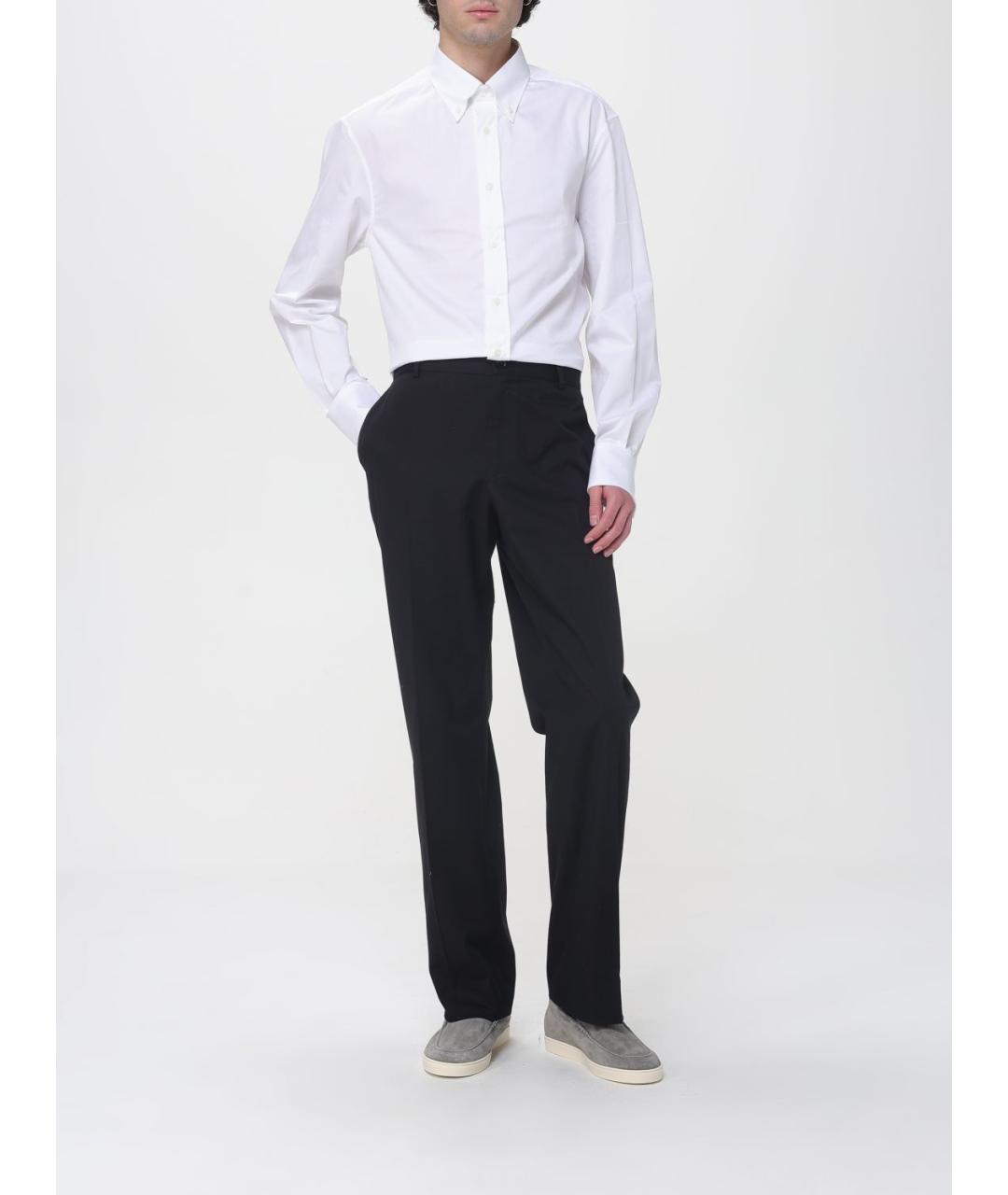 BRUNELLO CUCINELLI Белая хлопковая классическая рубашка, фото 2