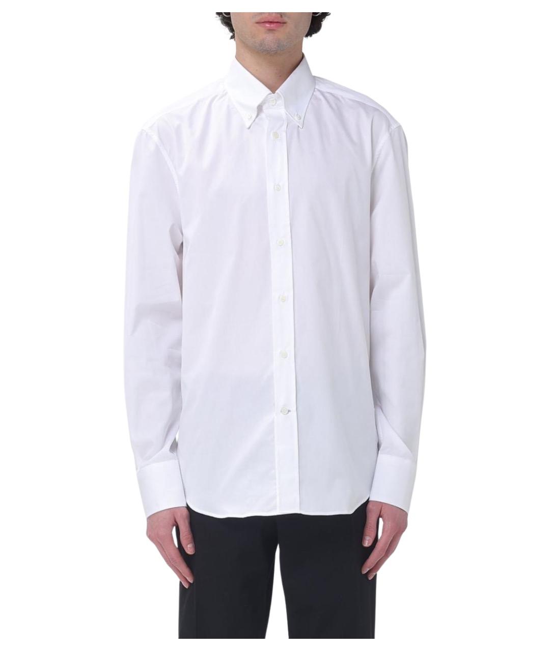 BRUNELLO CUCINELLI Белая хлопковая классическая рубашка, фото 1