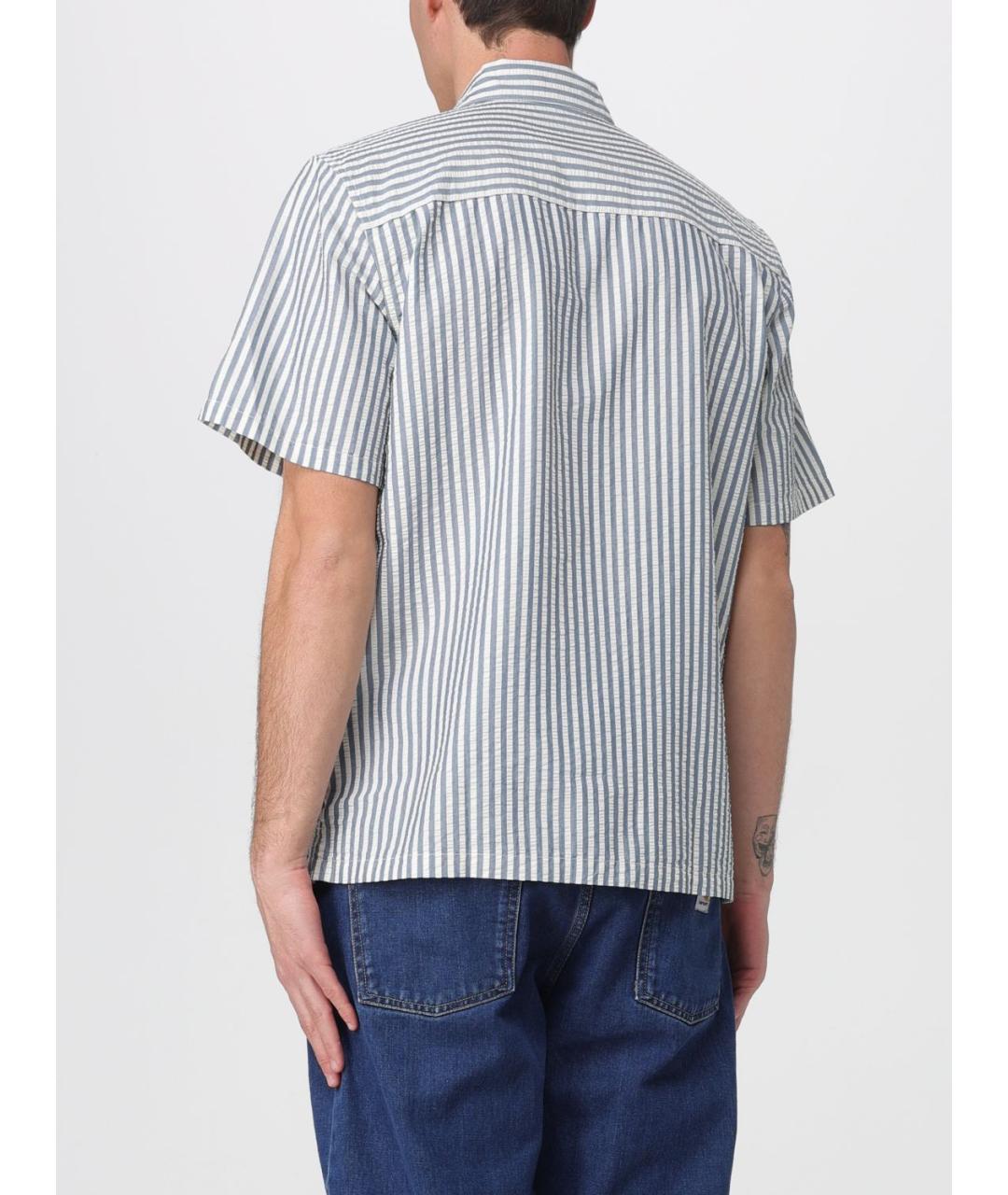 CARHARTT WIP Синяя хлопковая кэжуал рубашка, фото 2