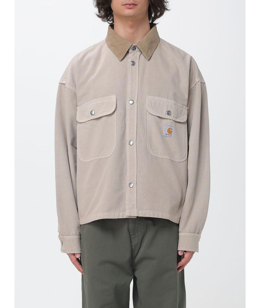 CARHARTT WIP Бежевая хлопковая куртка, фото 6