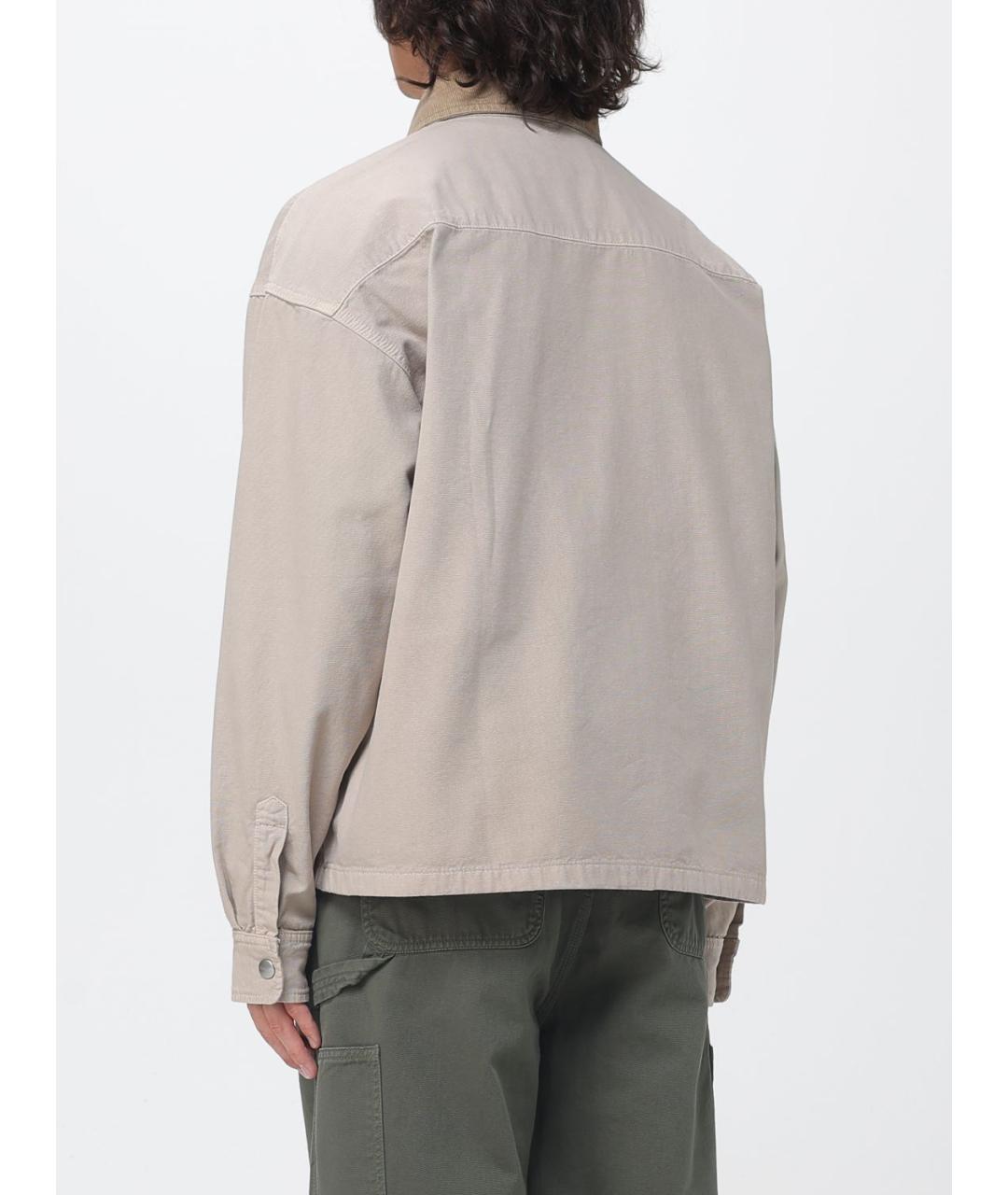 CARHARTT WIP Бежевая хлопковая куртка, фото 3