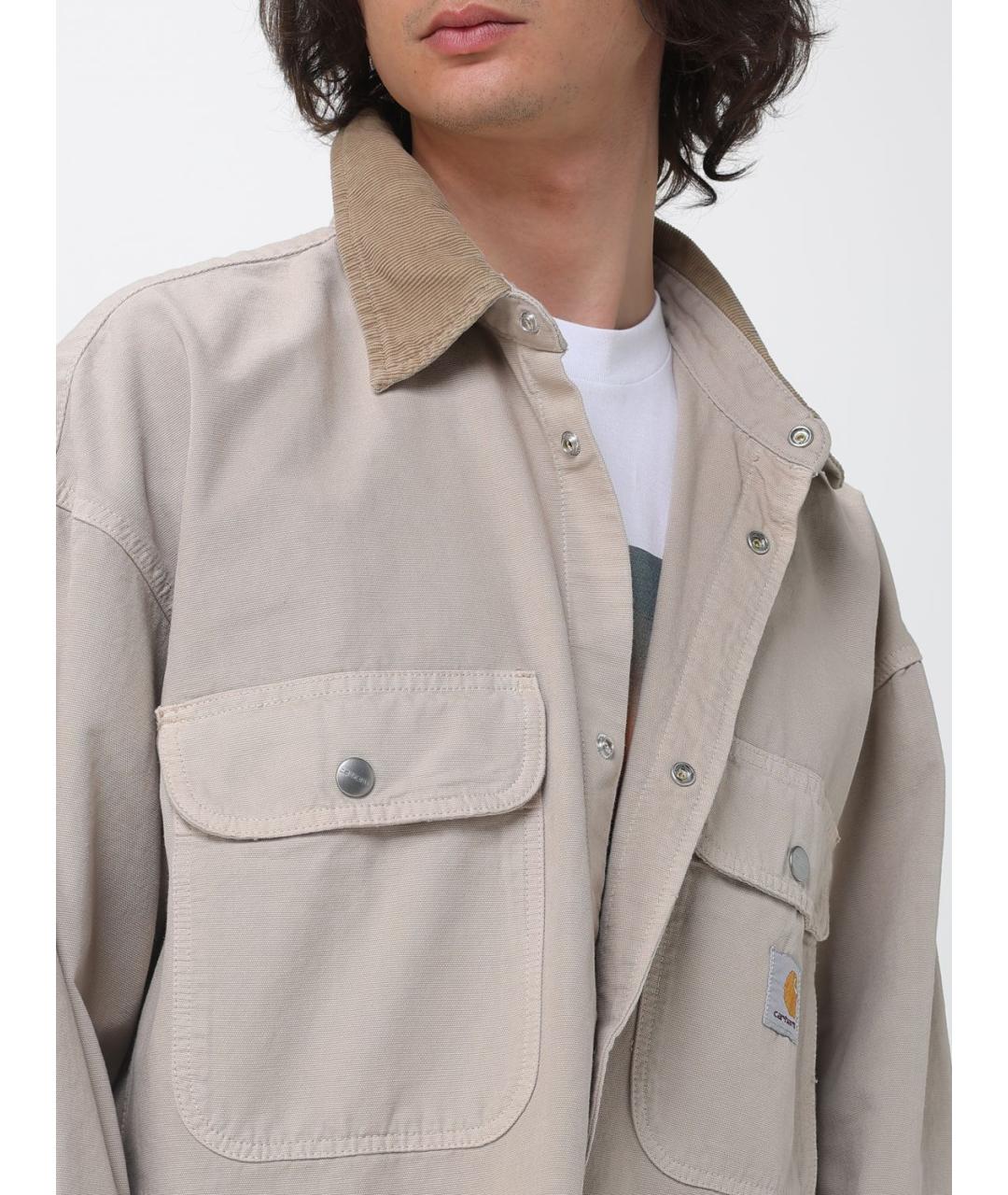 CARHARTT WIP Бежевая хлопковая куртка, фото 5