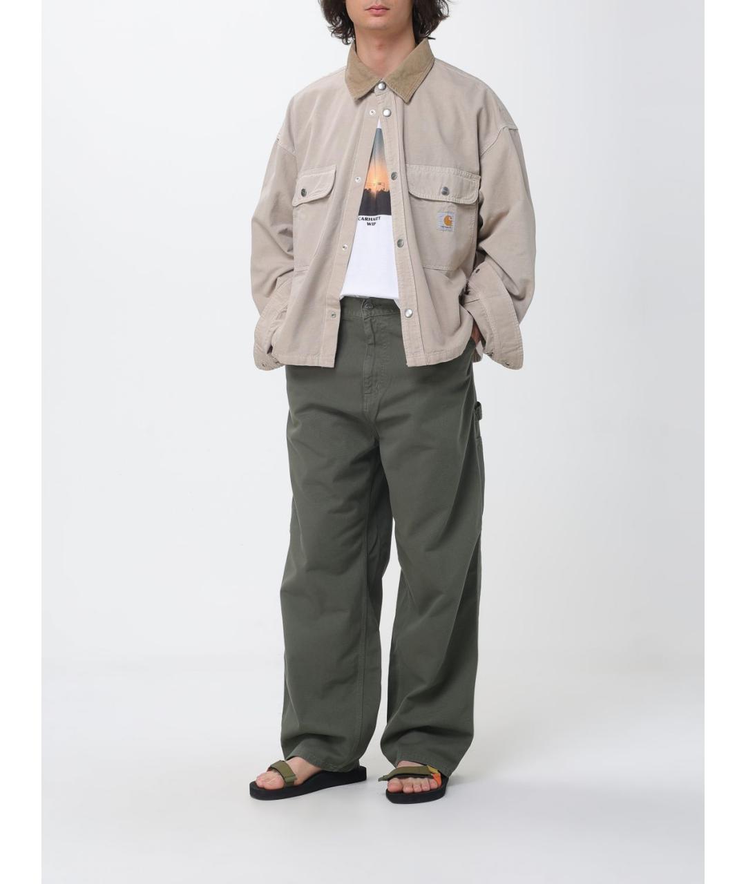 CARHARTT WIP Бежевая хлопковая куртка, фото 2