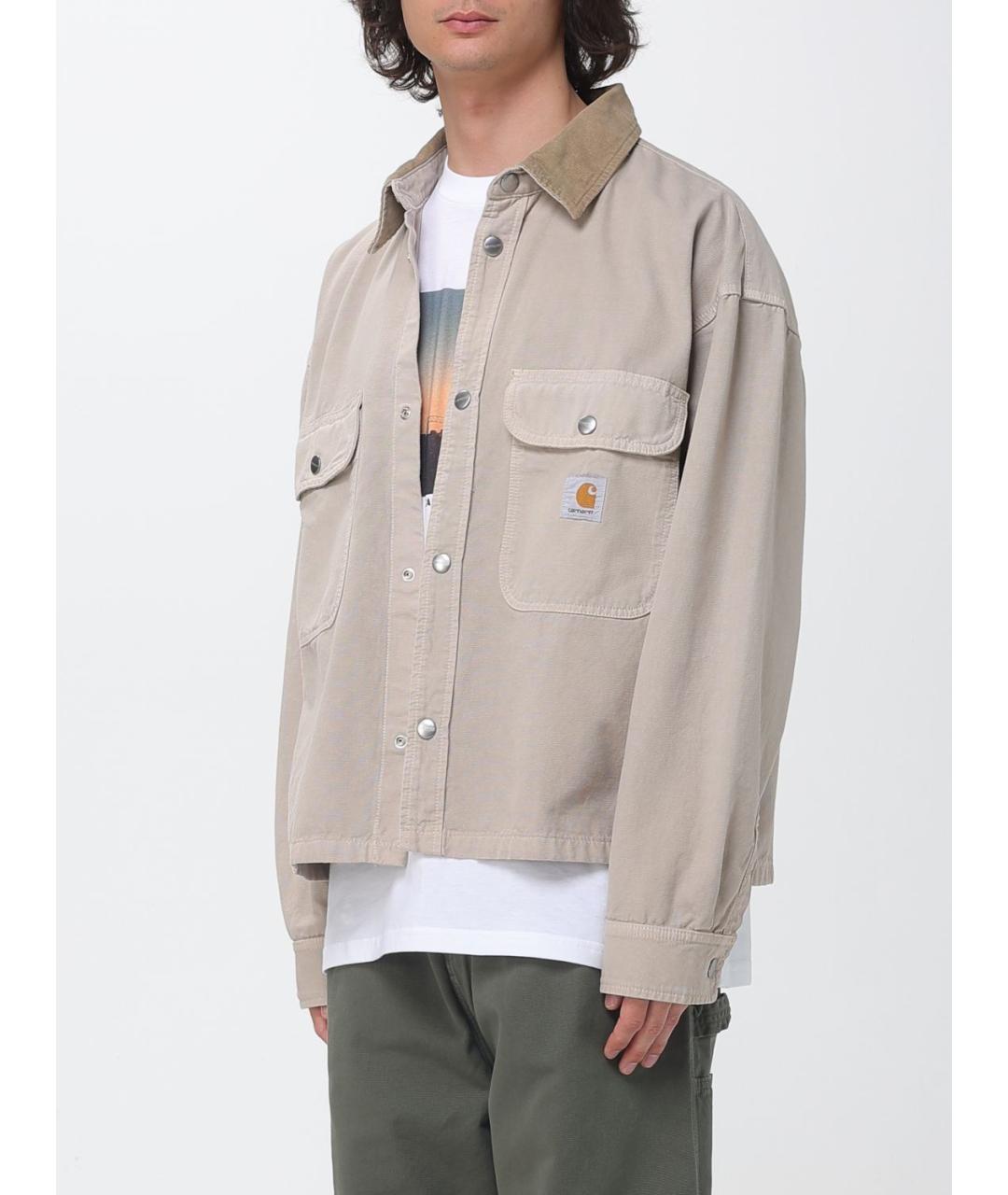 CARHARTT WIP Бежевая хлопковая куртка, фото 4