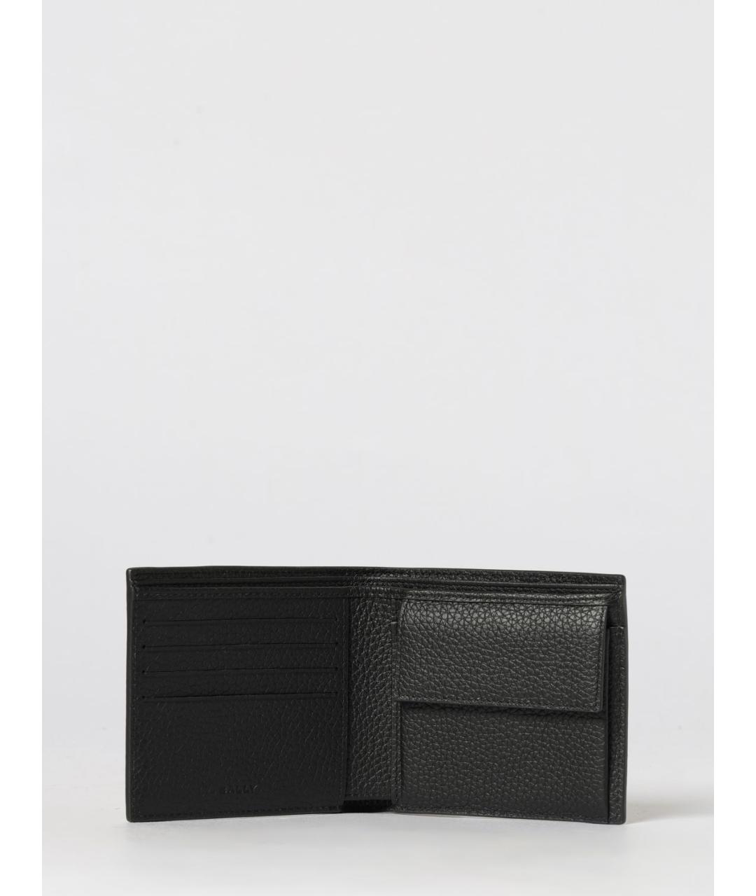 BALLY Черный кожаный кошелек, фото 2