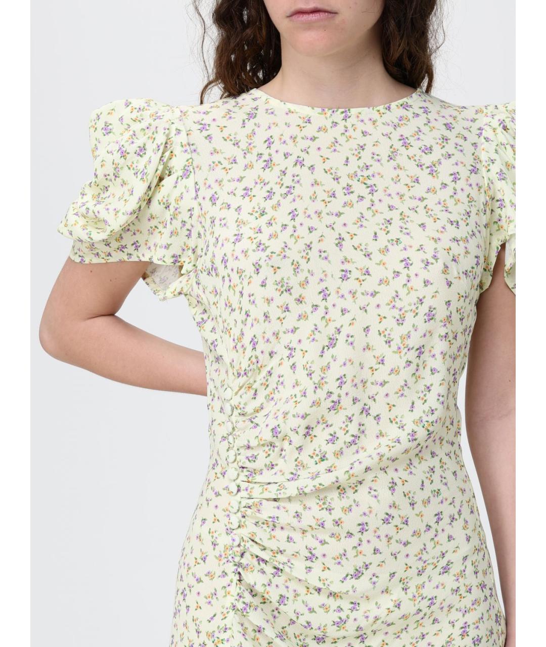 MAR DE MARGARITAS Желтое повседневное платье, фото 3