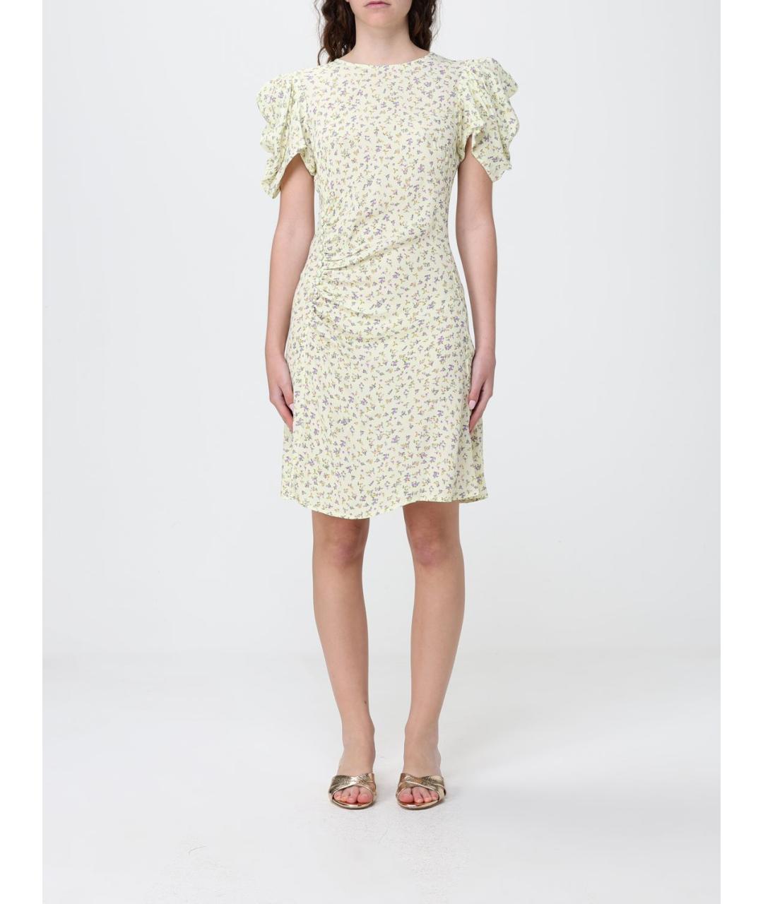 MAR DE MARGARITAS Желтое повседневное платье, фото 4