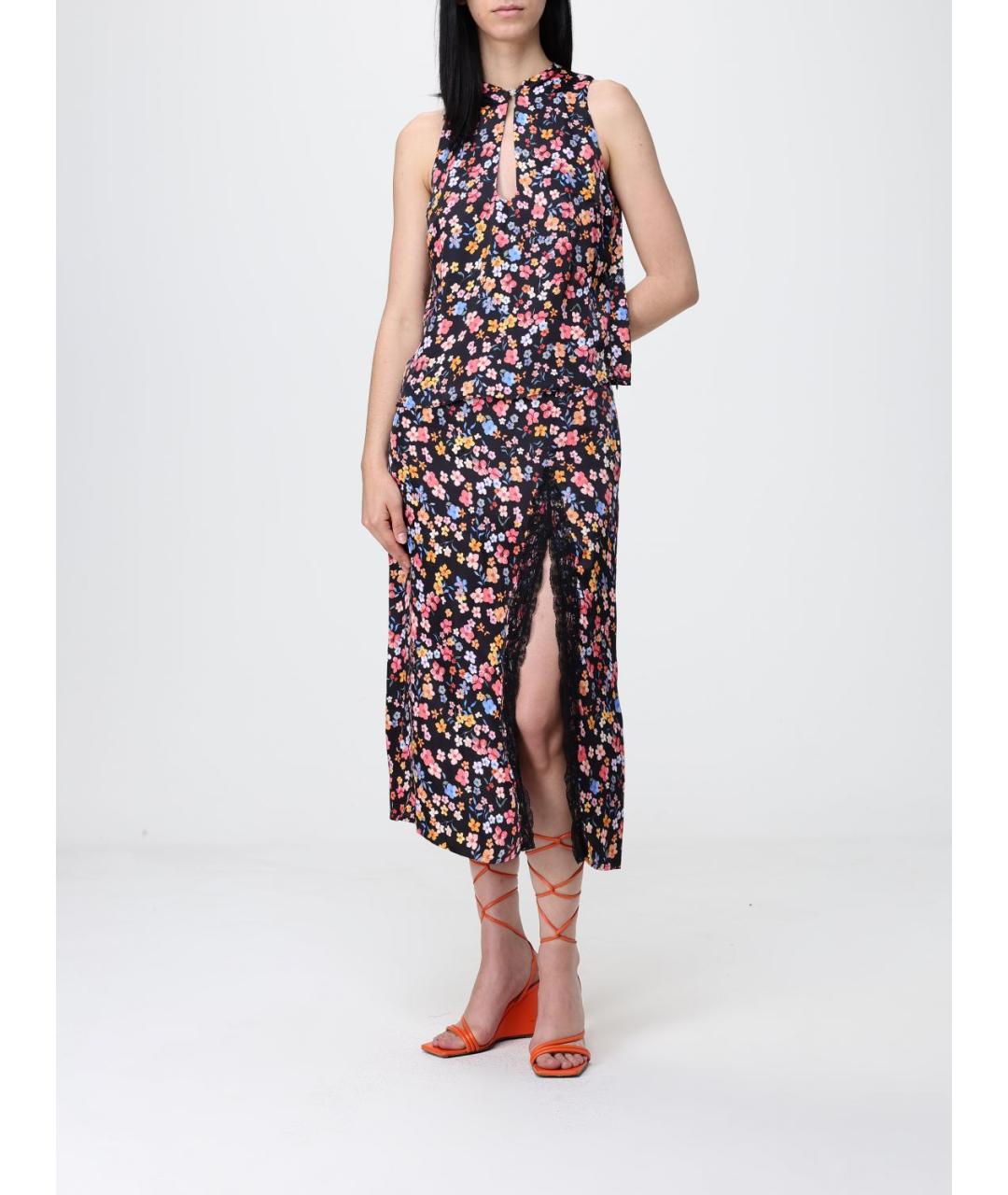 MAR DE MARGARITAS Мульти вискозная юбка миди, фото 2