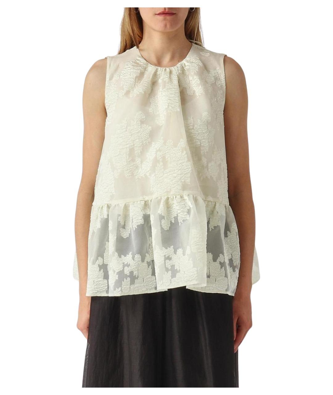 MEIMEIJ Белая полиэстеровая блузы, фото 1