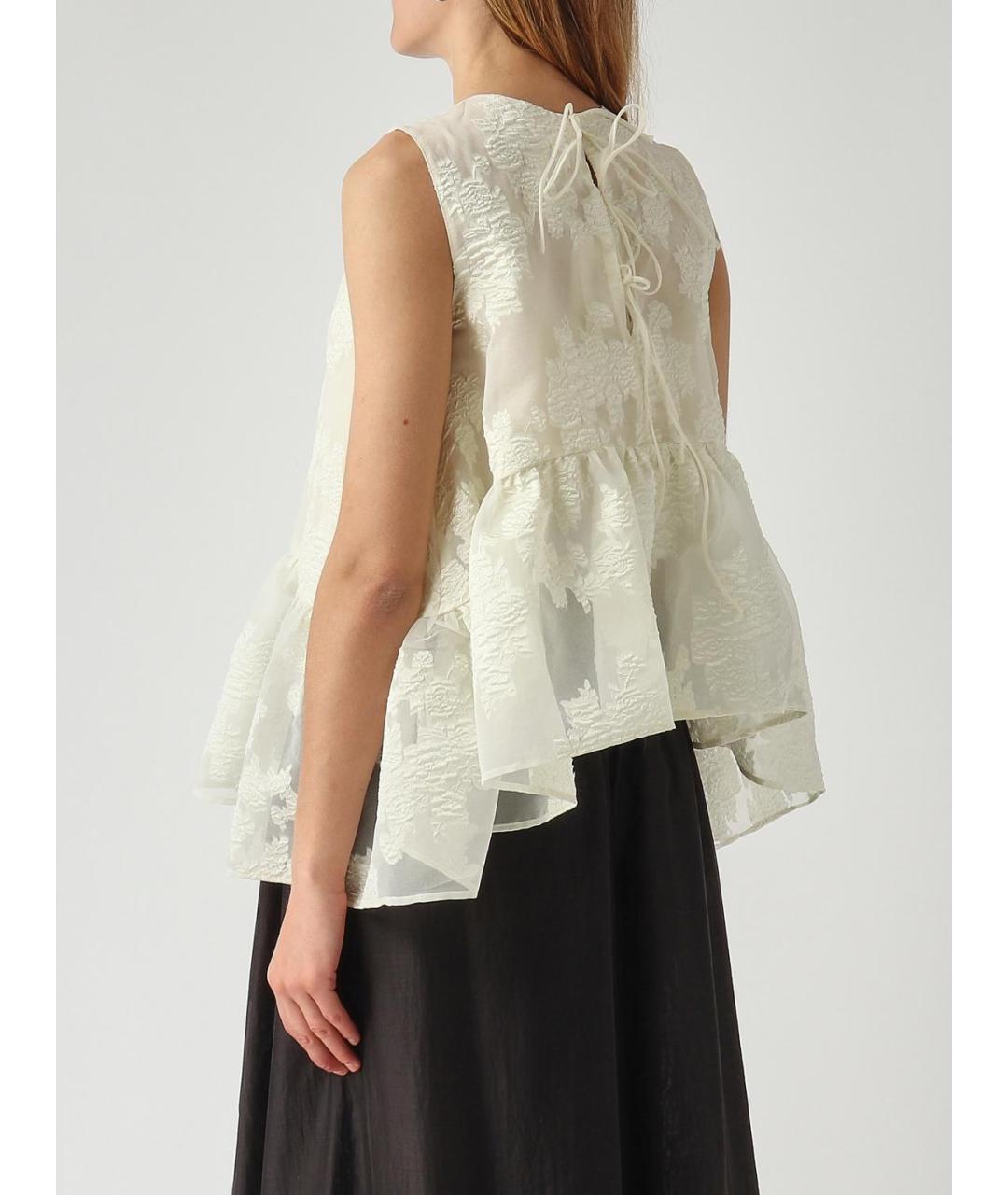 MEIMEIJ Белая полиэстеровая блузы, фото 3