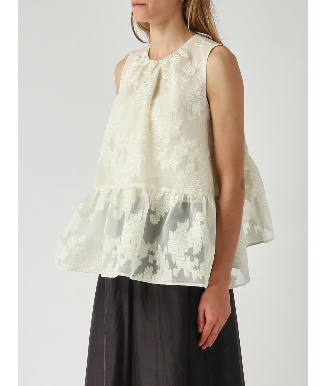 MEIMEIJ Белая полиэстеровая блузы, фото 4