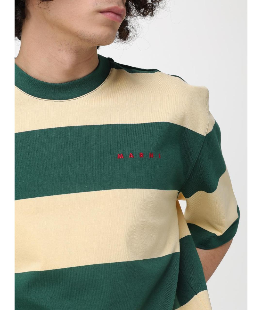 MARNI Мульти хлопковая футболка, фото 5