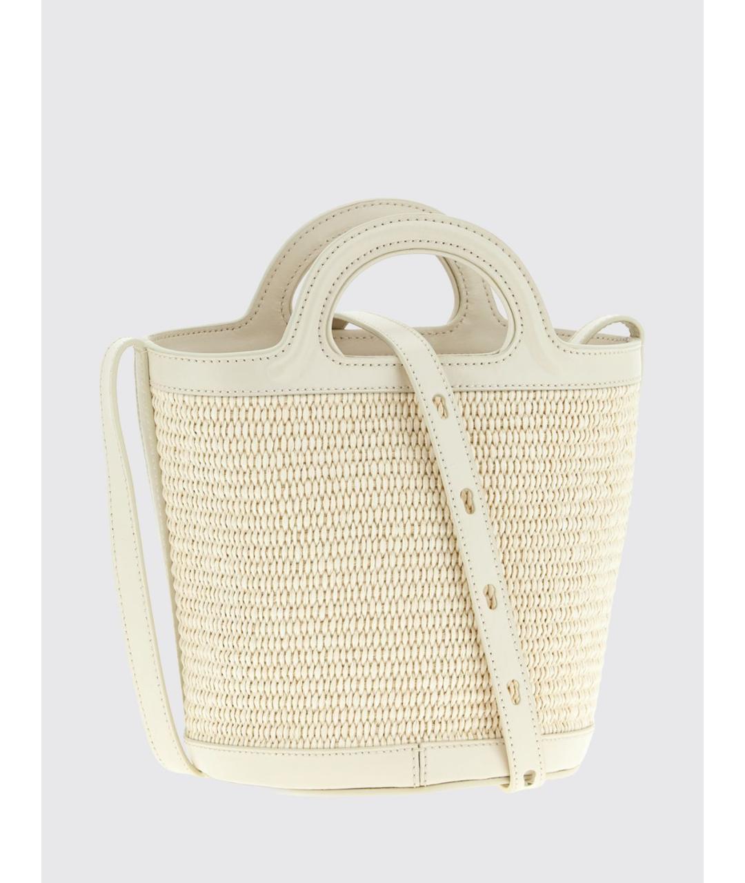 MARNI Бежевая пелетеная сумка тоут, фото 2