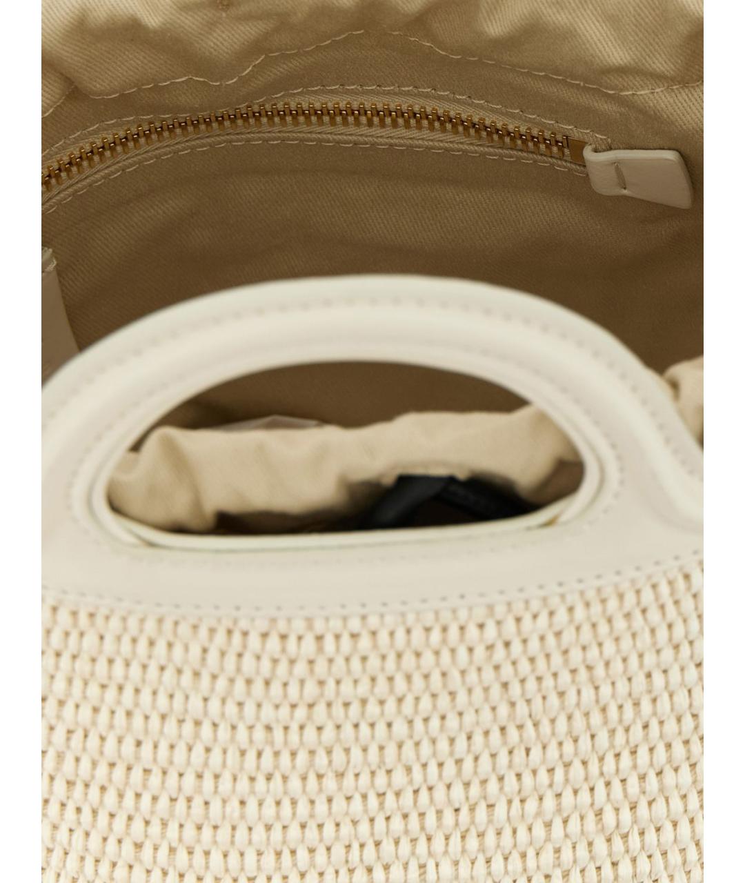 MARNI Бежевая пелетеная сумка тоут, фото 4