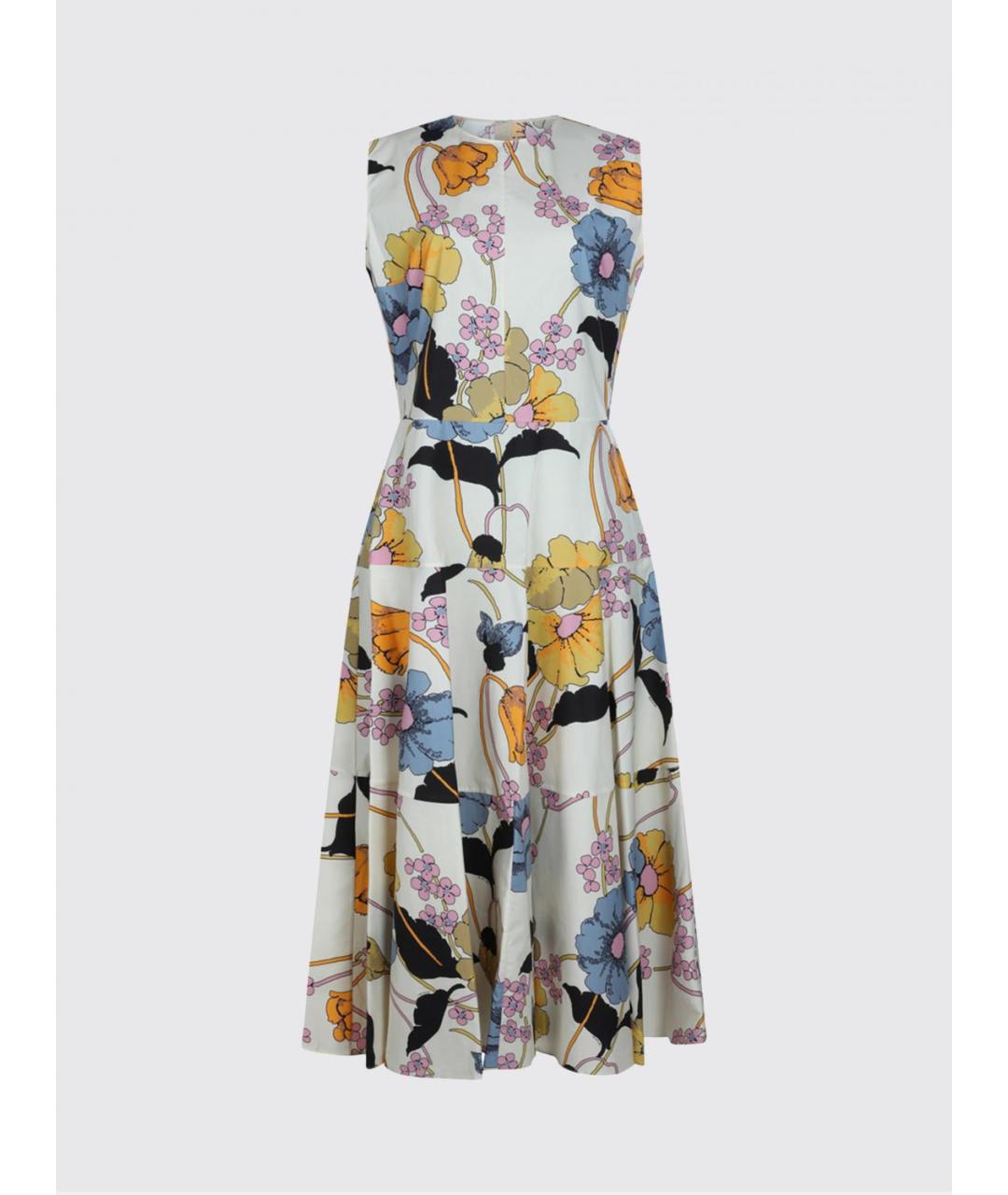 MARNI Мульти хлопковое повседневное платье, фото 2