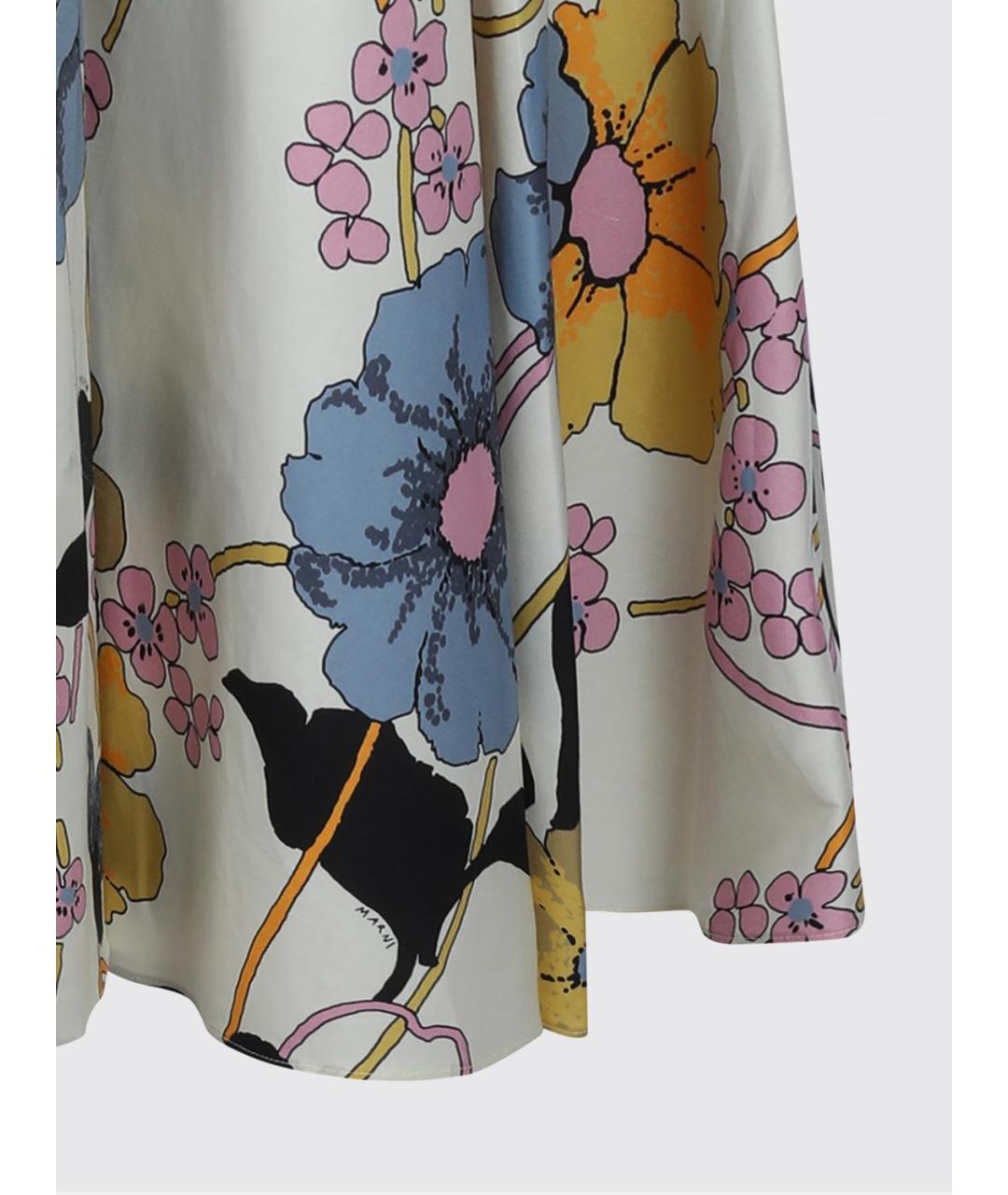 MARNI Мульти хлопковое повседневное платье, фото 4