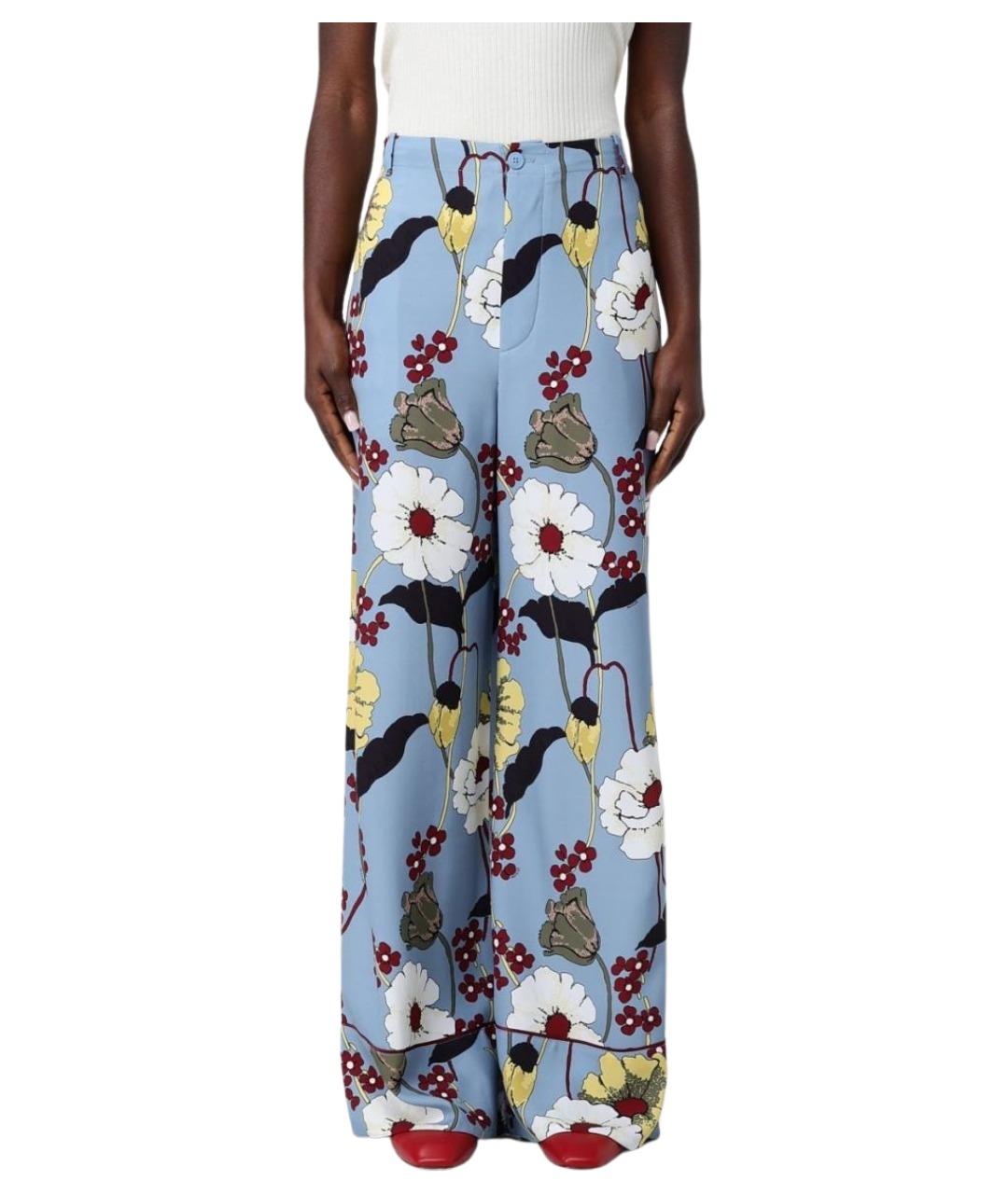 MARNI Мульти вискозные брюки широкие, фото 1