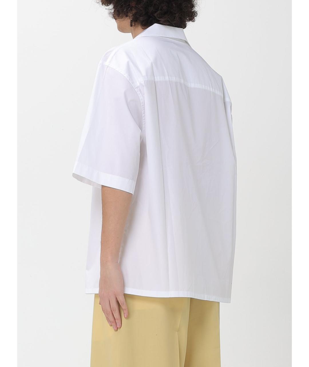 MARNI Белая хлопковая кэжуал рубашка, фото 3