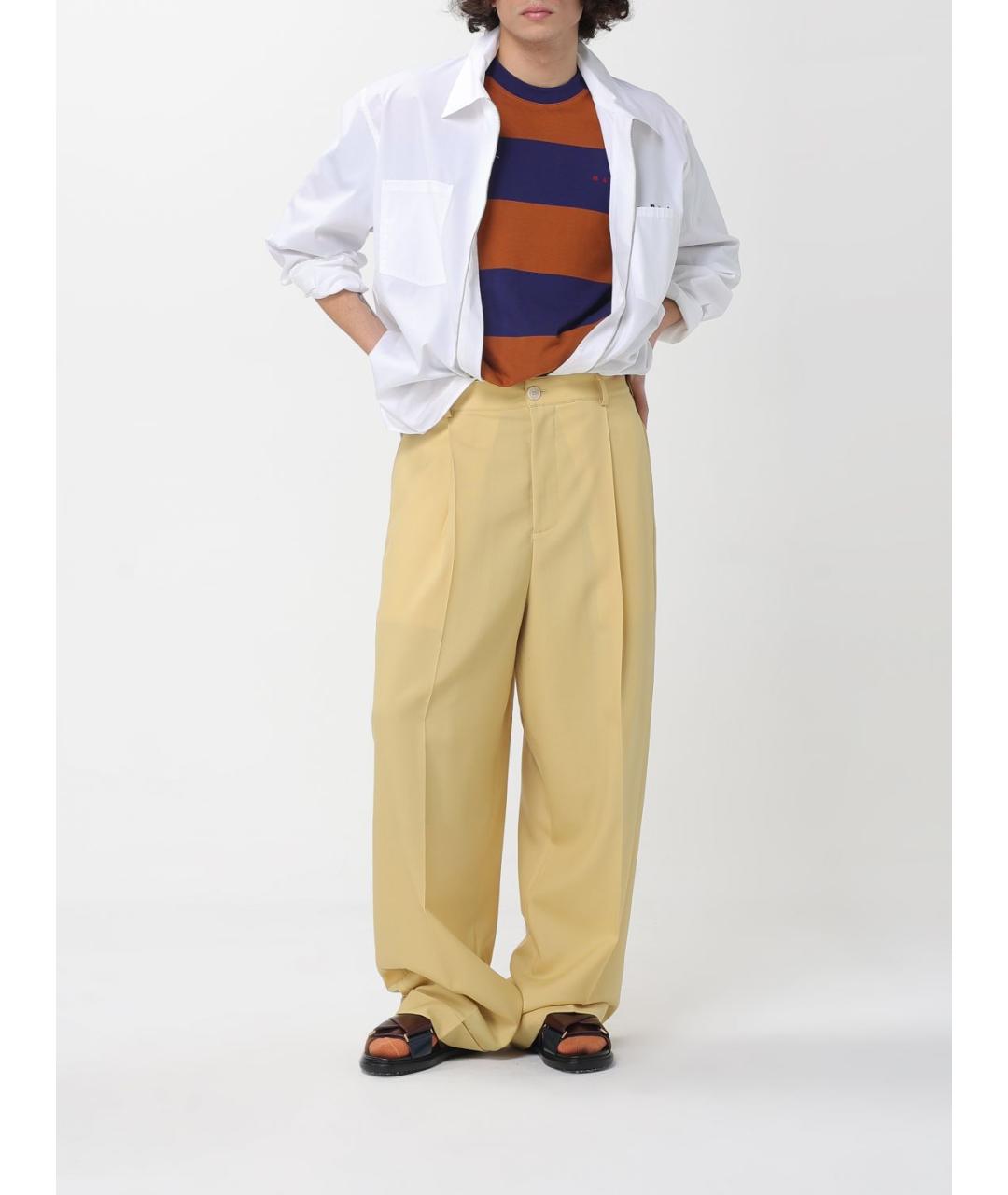 MARNI Белая хлопковая кэжуал рубашка, фото 2