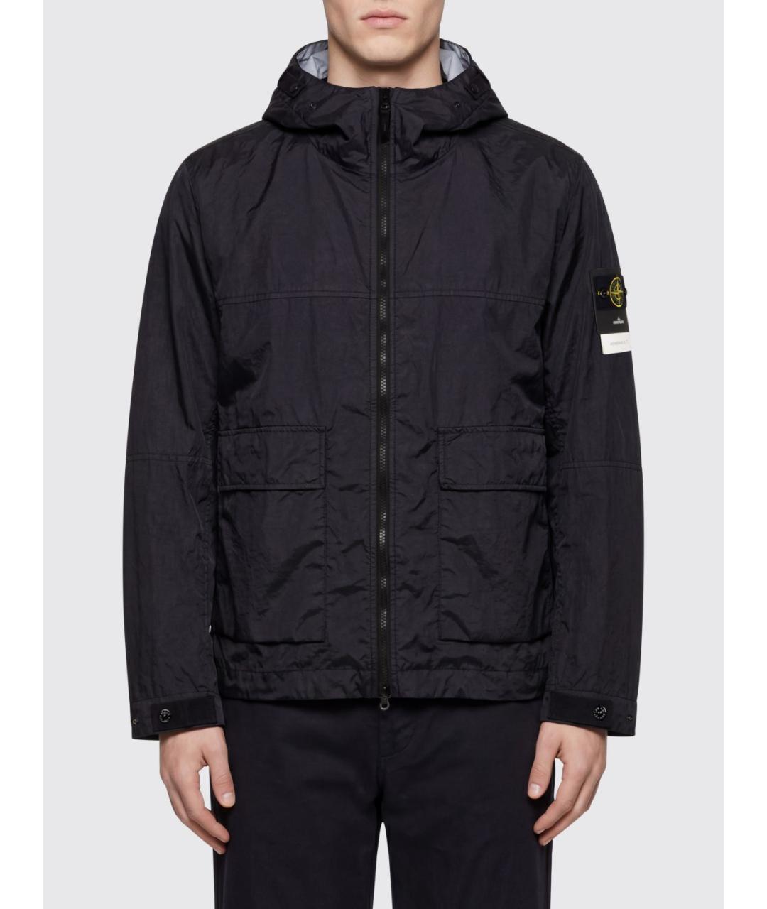 STONE ISLAND Черная полиамидовая куртка, фото 3