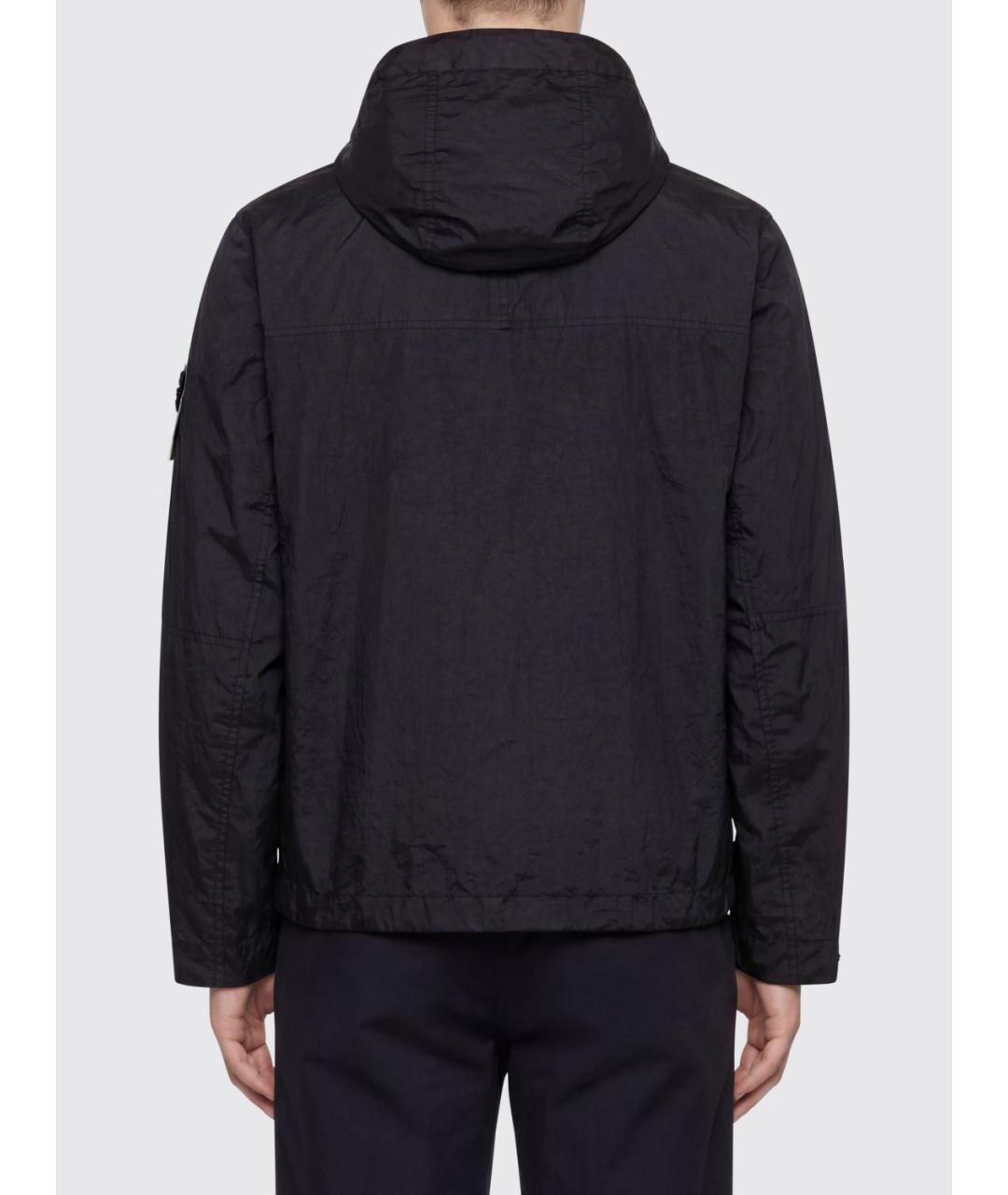 STONE ISLAND Черная полиамидовая куртка, фото 2
