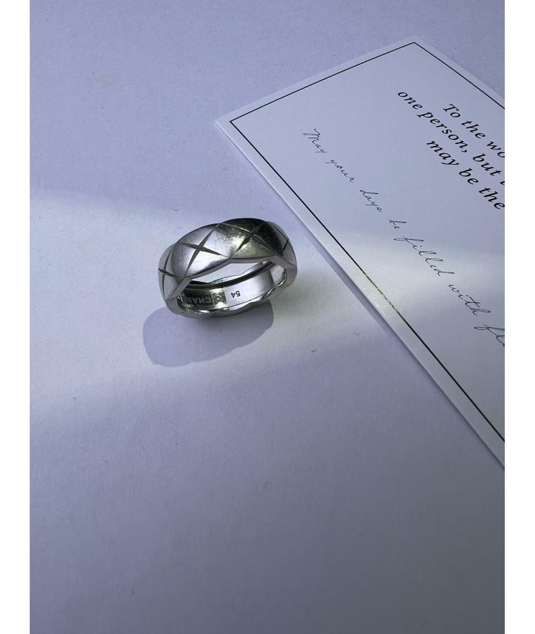 CHANEL Серебряное кольцо из белого золота, фото 2