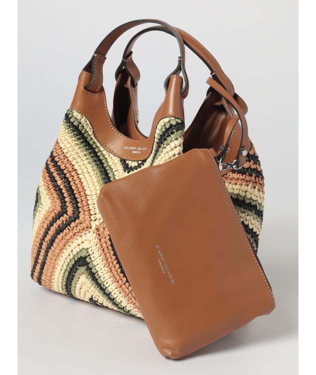 Gianni Chiarini Мульти плетеная сумка с короткими ручками, фото 3