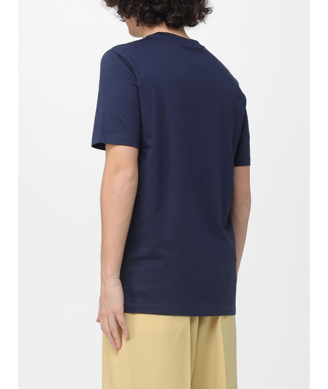 MARNI Синяя хлопковая футболка, фото 3