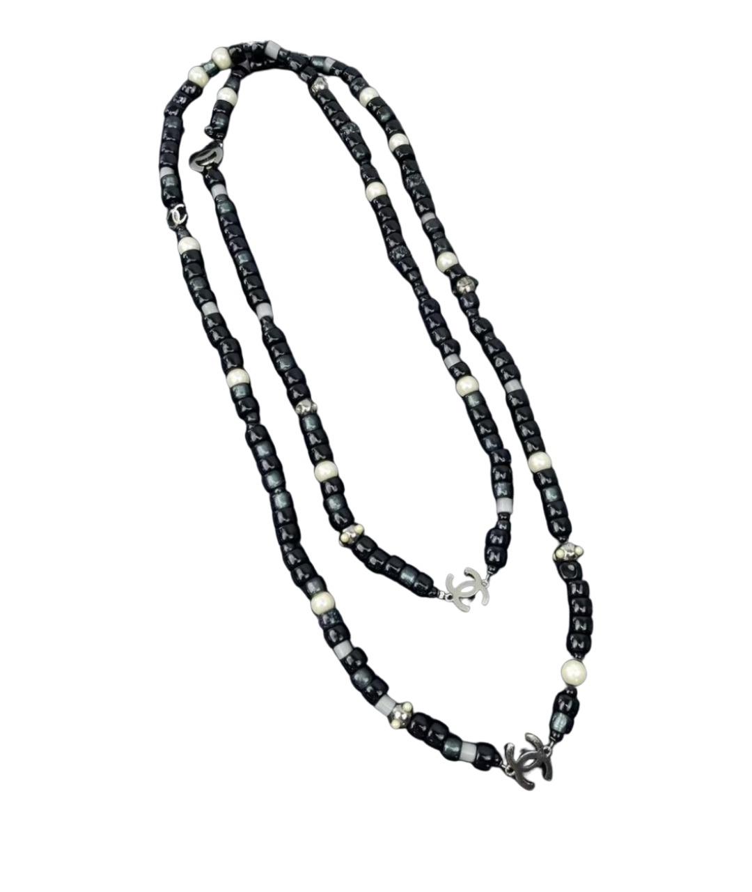 CHANEL Черное колье, фото 1