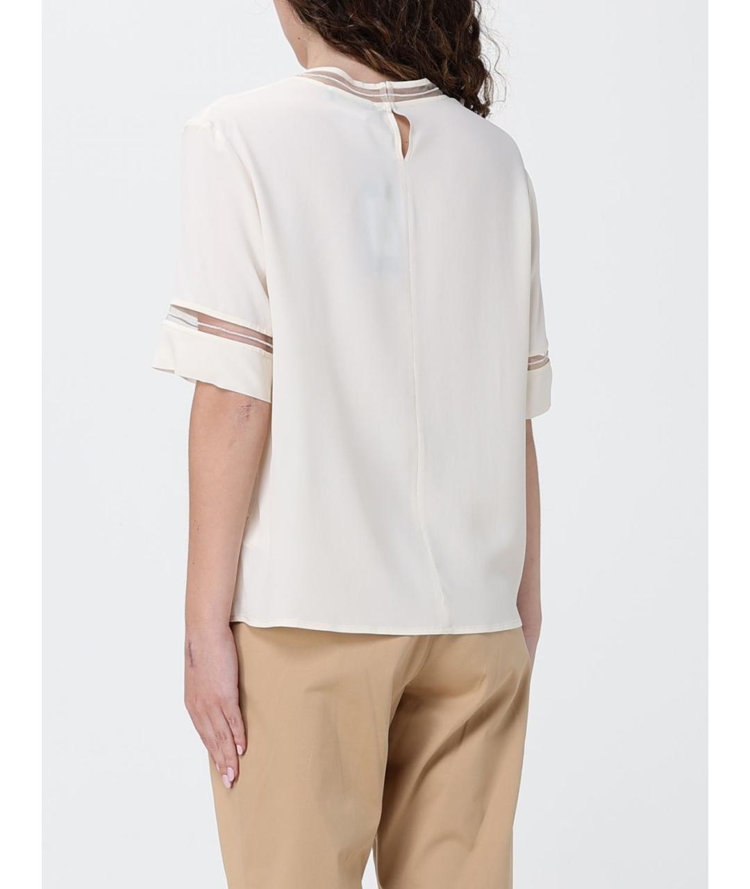 FABIANA FILIPPI Бежевая футболка, фото 2