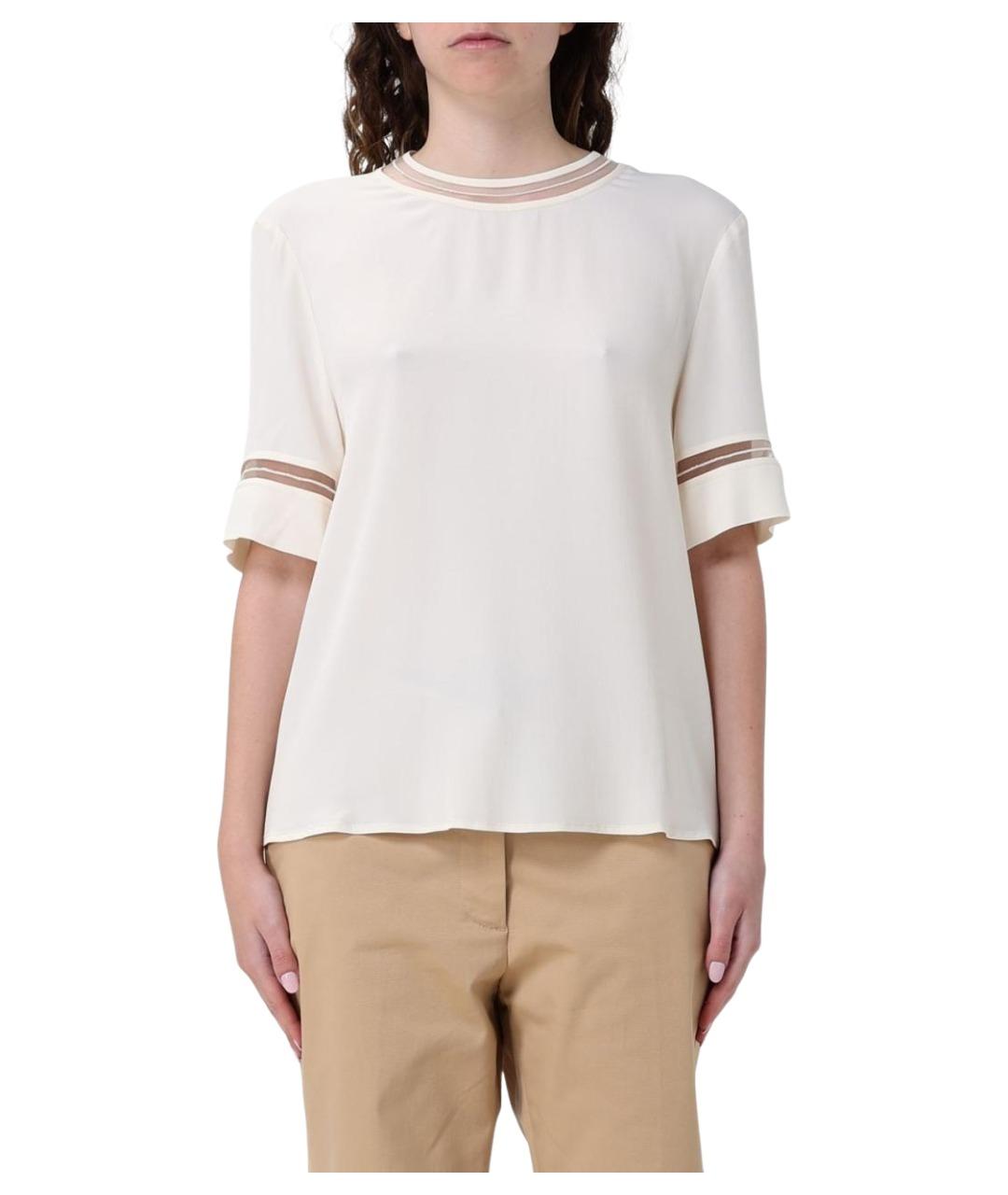 FABIANA FILIPPI Бежевая футболка, фото 1