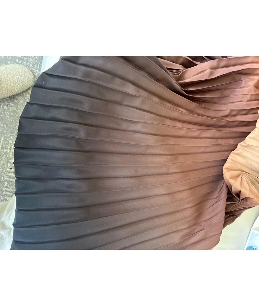 MAX MARA Мульти полиэстеровая юбка макси, фото 4