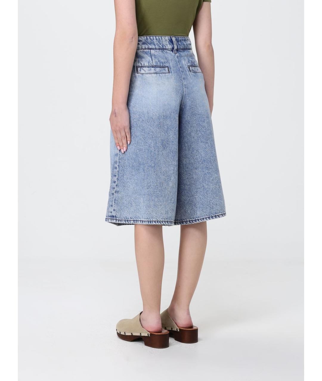 ARMANI EXCHANGE Голубые хлопковые шорты, фото 2